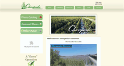 Desktop Screenshot of chesapeakenurseries.com